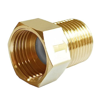 Joywayus Brass Check Valve 1/2" Female to 1/2" Male Thread One Way Non Return Backflow Preventer Check Valves (Pack of 2) - size: Female to Male