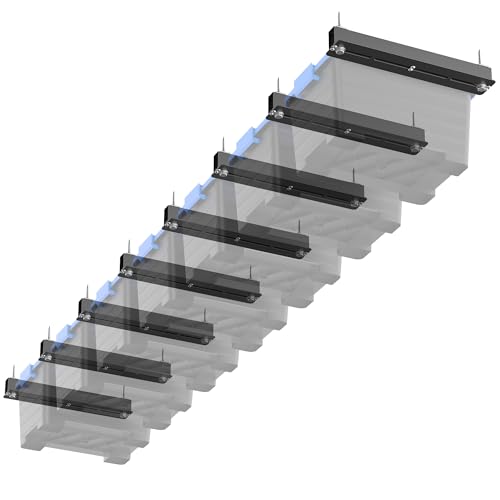 EVERHANGER Ceiling Storage Rack, Heavy Duty Garage Overhead Storage Rack - style: For 7 Bins