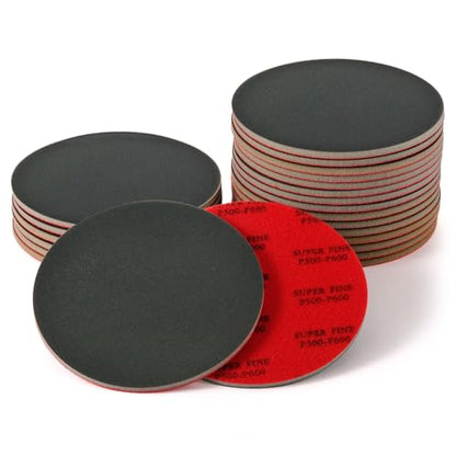 MAXMAN Foam Sanding Pads, 5" Bowling Sanding Pads, 500-600 Grit for Auto - size: 5 inch, style: 500-600 Grit