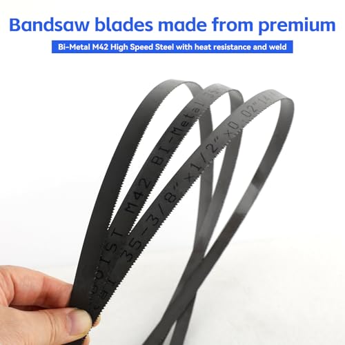 35-3/8 Inch Bandsaw Blades 14/18 TPI for Milwaukee Portable Band Saw Blade and 2829-20 Compact Portable Band Saw, 35-3/8" x 1/2" x 0.02" 14/18 TPI, 3 Pack - size: 35-3/8" x 1/2" x 0.02", 14/18 TPI, 3 Pack