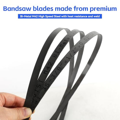 35-3/8 Inch Bandsaw Blades 14/18 TPI for Milwaukee Portable Band Saw Blade and 2829-20 Compact Portable Band Saw, 35-3/8" x 1/2" x 0.02" 14/18 TPI, 3 Pack - size: 35-3/8" x 1/2" x 0.02", 14/18 TPI, 3 Pack