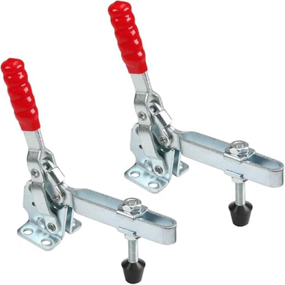 Utoolmart Hand Tool Vertical Toggle Clamp GH-12132 Quick Release Clamp 227kg Holding Capacity Adjustable Toggle Clamp 2 Pcs - size: GH-12132 2pcs