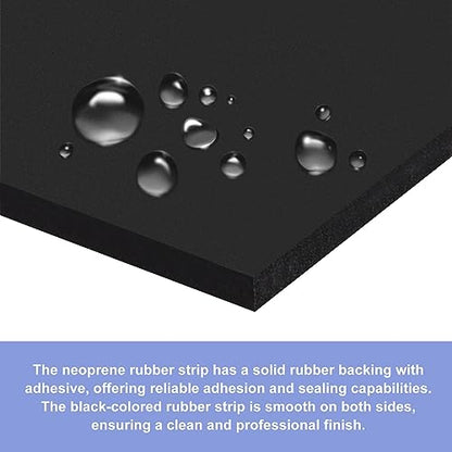 MECCANIXITY Adhesive Neoprene Rubber Strips Sheet 1"x118"x 0.06"(W L THK) - color: Yellow, size: 1" x 118" x 0.06"