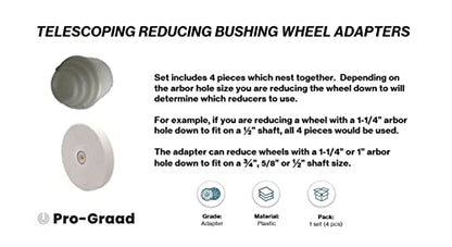 Bench Grinder Arbor Adapter Bushings for 3/4" Wide Wheels - style: for 3/4" wide wheels
