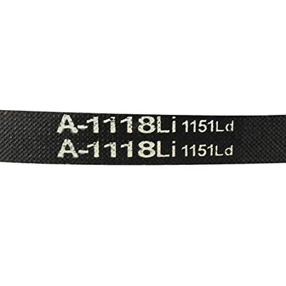uxcell A1118 V-Belts 1118mm Inner Girth 13mm Top Width 8mm Thickness A-Section Rubber Drive Transmission Belt - size: 1118mm