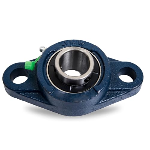 Jeremywell UCFL202-10 5/8" 2-Bolt Flange Bearing, 2 Pack, Cast Iron