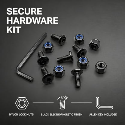 weideer 30pcs M8-1.25x25mm Nuts and Bolts Kit, Stainless Steel 18-8 (304) Flat Head Hex Socket Cap Furniture Bolts,Nylon Insert Hex Lock Nuts with Wrench - size: M8x25mm, style: Flat Head Hex