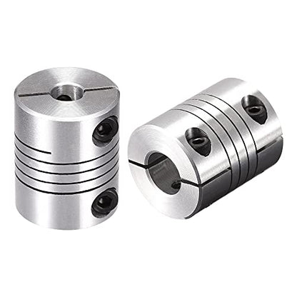 uxcell 2PCS Motor Shaft 6.35mm to 12mm Helical Beam Coupler Coupling 25mm Dia 30mm Long - size: 6.35mm to 12mm