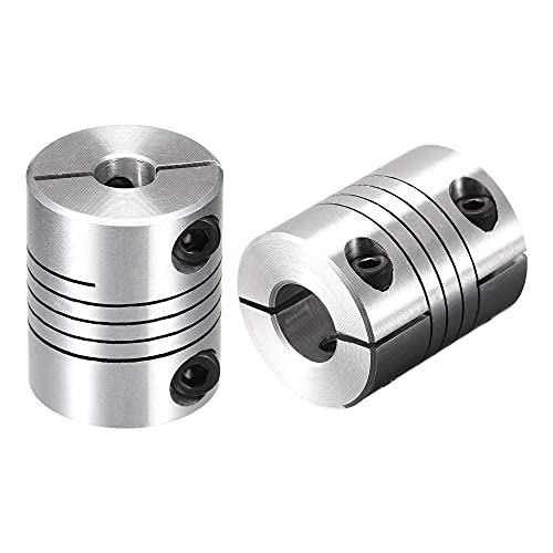 uxcell 2PCS Motor Shaft 6.35mm to 12mm Helical Beam Coupler Coupling 25mm Dia 30mm Long - size: 6.35mm to 12mm