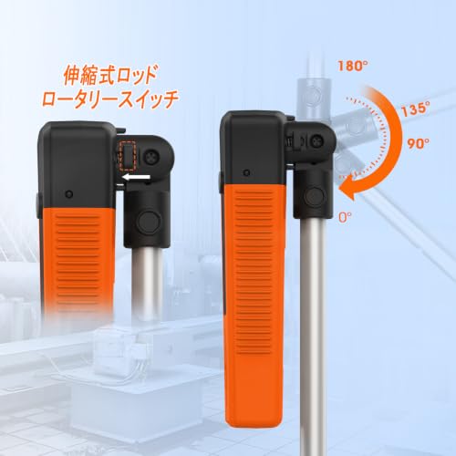 Hotwire Anemometer for HVAC in-Duct Airflow,Air Velocity and Temperature,CFM Wind Speed Meter with Extendable up to 25" Telescopic Shaft-with Bluetooth and App Operation