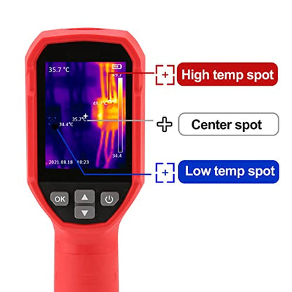 UNI-T UTi120S Infrared Thermal Camera 120x90 IR Resolution Handheld Thermal Imaging Camera 10800 Pixels,Thermal Imager,2 Meter Drop Durability IP54 Rechargeable 16GB MicroSD - size: UTi120S