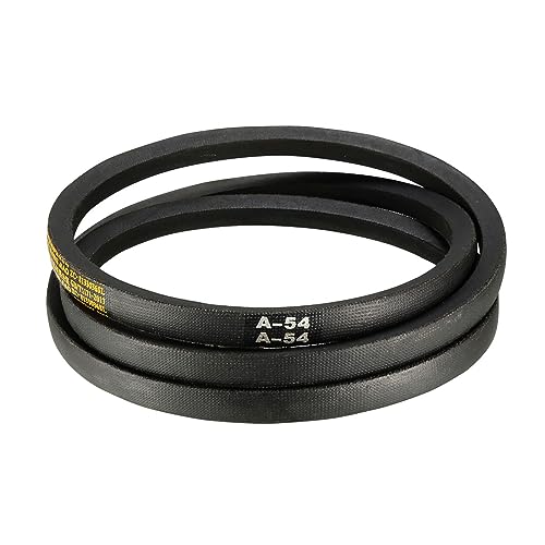 A-54 Drive V-Belt - [54-inch Inside Circumference] A-Section Rubber Drive Belt Wrapped for Transmission Use - size: A-54