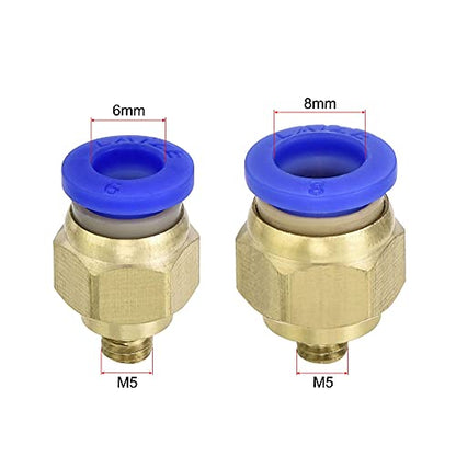 uxcell Pneumatic Air Cylinder 16mm Bore 300mm Stroke with Y Connector and Quick Fittings, MAL 16x300, for Automatic Equipment - size: 16mmx300mm