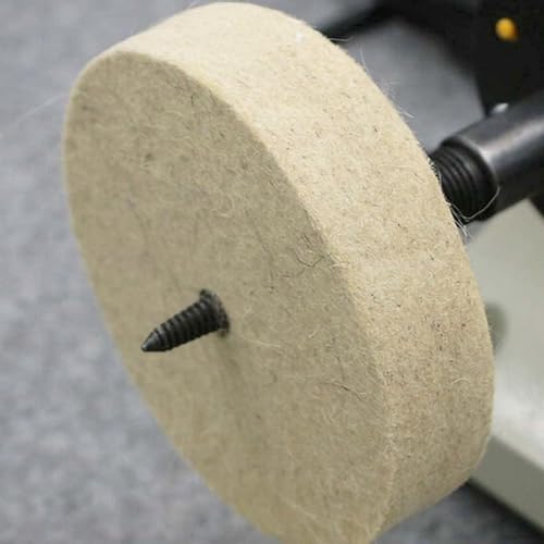 6 Inch Hard Felt Buffing Wheels with 1/2" Arbor Hole - style: 6'' Wool Buffing Wheel