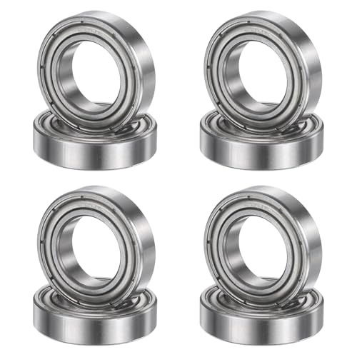 uxcell 8Pcs 6801ZZ 12mmx21mmx5mm Deep Groove Ball Bearings ABEC5 - size: 6801ZZ 12mmx21mmx5mm