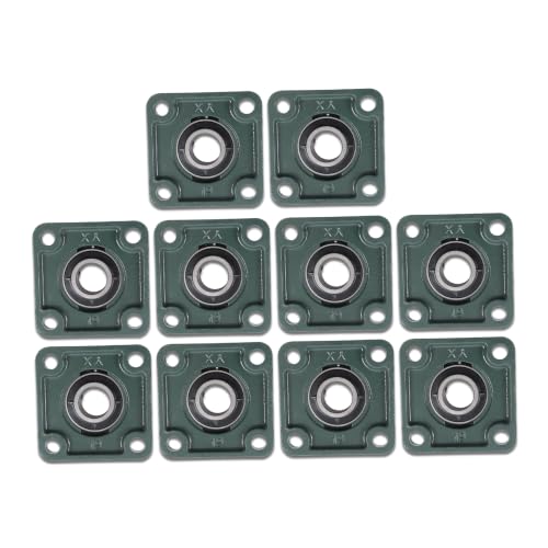 findmall 10Pcs UCF205-16 Pillow Block Bearing 1 Inch Bore Pillow Block Bearings Bearing Steel 4 Bolt Pillow Block Flange Bearing Self Alignment