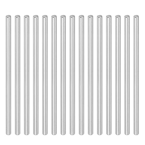 PATIKIL Round Metal Rod 2mm x 55mm, 30 Pcs Carbon Steel Round Shaft Rod
