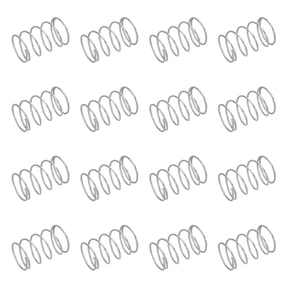 uxcell 50pcs 304 Stainless Steel Compression Springs 0.8mmx15mmx20mm Small - size: 15mmx20mm