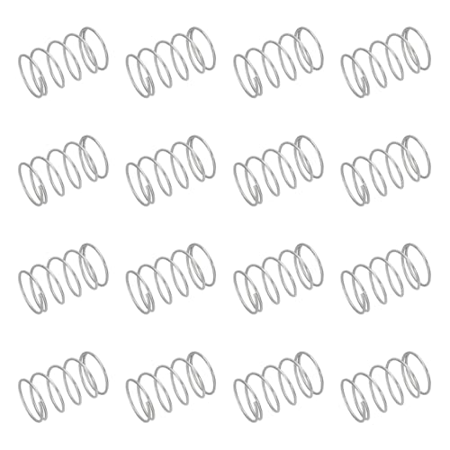 uxcell 50pcs 304 Stainless Steel Compression Springs 0.8mmx15mmx20mm Small - size: 15mmx20mm