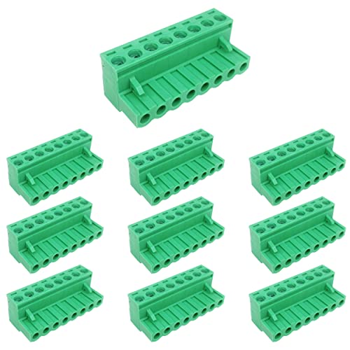10Pcs 8-Pin 5.08mm Pluggable PCB Terminal Block Adapters - size: 10pcs 8P 5.08mm