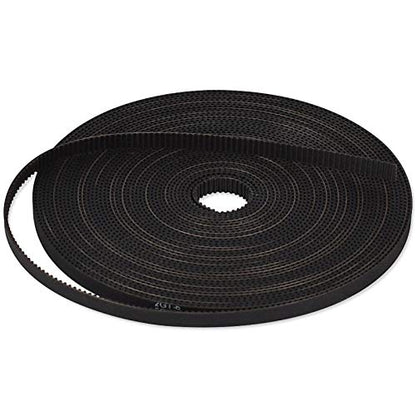 3D Printing GT2 Timing Belt, Zeelo 5 Meters (16.4ft) GT2 Open Timing Belt 2mm Pitch 6mm Width Rubber Fiberglass Fit for RepRap Prusa Mendel Rostock CR-10 Ender 3 3D Printers - Black - color: 5M