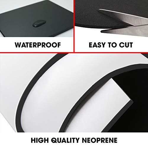 Dualplex Neoprene Sponge Foam Rubber Roll Adhesive, 15X60 Inches X 1/8" Thick, Perfect Cosplay Padding, DIY Project Sheet - Easy Cut Adhesive Multi-Function Soundproof Rubber Foam Sheet - size: 15X60 Inches X 1/8" Thick