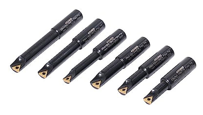 Accusize Industrial Tools Round Shank Indexable Boring Bar, 5/8 in - size: 5/8", style: TCMT21.5 & TCMT22 Inserts