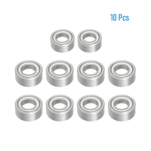 603ZZ 10 PCS Miniature Deep Groove Ball Bearing 3×9×5mm Double Metal Shielded Ball High Speed Bearing Chrome Steel P0 Z2 Bearing for Industrial Machine,Power Tools and Mechanical Equipment - size: 603ZZ Size 3×9×5mm