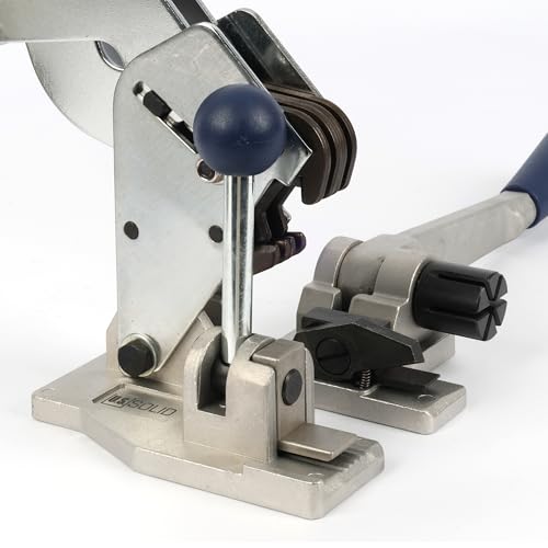 U.S. Solid 3-in-1 Manual Strapping Tool for 1/2 in (13 mm) PP Banding, Tensioner, Steel Seal Crimper and Cutter for Cartons, Pallets, Shipping and Warehouse Packaging