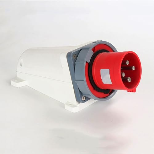 IEC60309 Waterproof CEE Industrial Reverse Plug Connector Surface Mounted Male Socket 4Pin 125A(UI Standard 100A) 380-415V 3P+E Flame Retardant IP67 - style: Surface Mounted Socket(W)