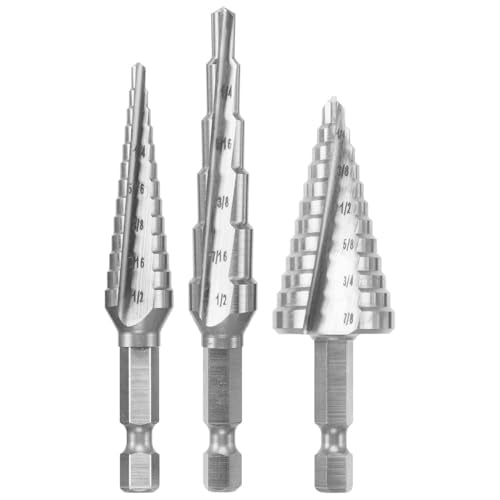 Bosch IMSDC003 3 pc. High-Speed Steel Impact Tough™ Turbo Step Drill Bit Set - style: 3pc Impact