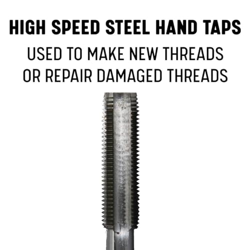 Drill America 1-1/2"-12 UNF Tap and Die Kit, HSS Plug Tap and Carbon Hex Die, POUT Series - size: 1-1/2"-12, style: Tap and Hex Die