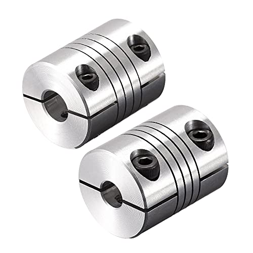 uxcell Motor Shaft 7mm to 10mm Helical Beam Coupler Coupling 25mm Dia 30mm Length - size: 7mm to 10mm