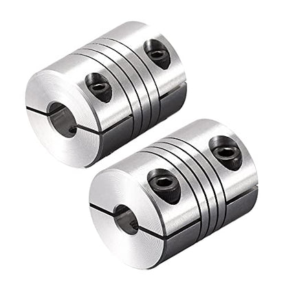 uxcell Motor Shaft 7mm to 10mm Helical Beam Coupler Coupling 25mm Dia 30mm Length - size: 7mm to 10mm