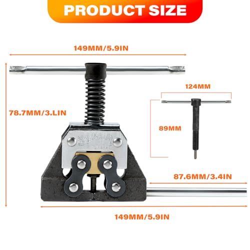 Roller Chain Detacher Tool for Chain Size 420 428 520 525 530 630 Roller Chain Motorcycle Go Kart ATV Chains Breaker