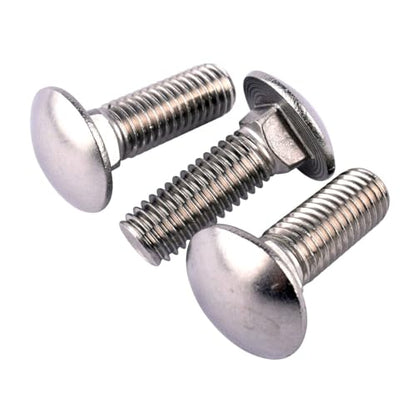 1/4-20 x 5/8" Carriage Bolts Screws, Round Head Square Neck, 304 Stainless Steel 18-8, UNC Coarse Fully Thread, Quantity 20Pcs - size: 1/4-20 x 5/8" (20 Pcs)