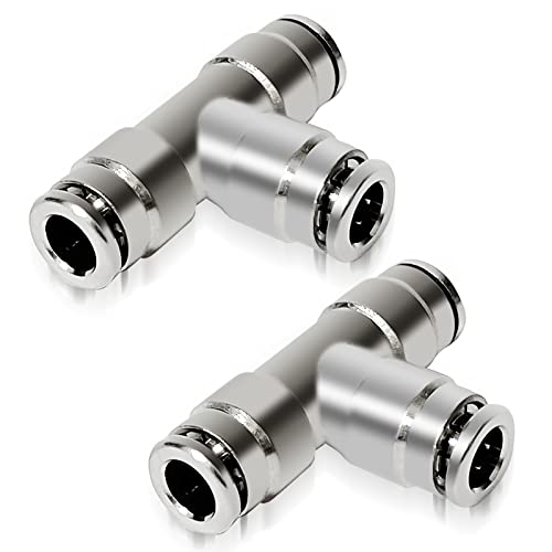 Brass 1/4" 3 Way Union Tee Push to Connect tee and Air Fittings