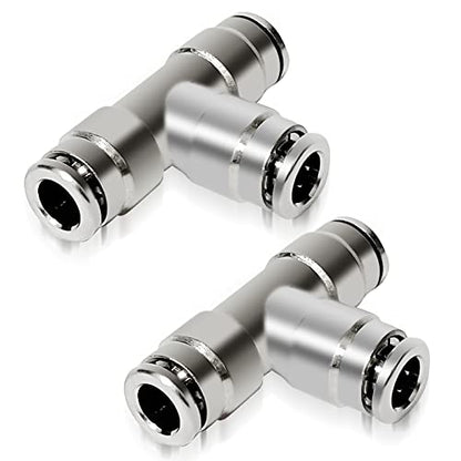 Brass 1/4" 3 Way Union Tee Push to Connect tee and Air Fittings