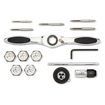 GEARWRENCH 15 Piece SAE Ratcheting Tap & Die Set | 82816 - style: 15 Piece SAE