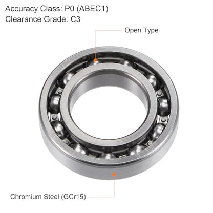 uxcell 6006 Deep Groove Ball Bearings 30x55x13mm Chrome Steel, Open Type - size: 30x55x13mm