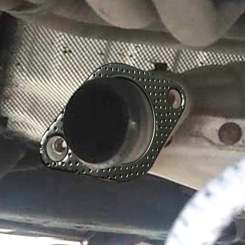 2 PCS Car Exhaust Gasket,1.73 Inch Reinforced High Temperature Gasket Exhaust Flange Gasket Car Accessories,Catalytic Converter Gasket,Exhaust Flange Gasket for Most Trucks Cars - size: 1.73 In