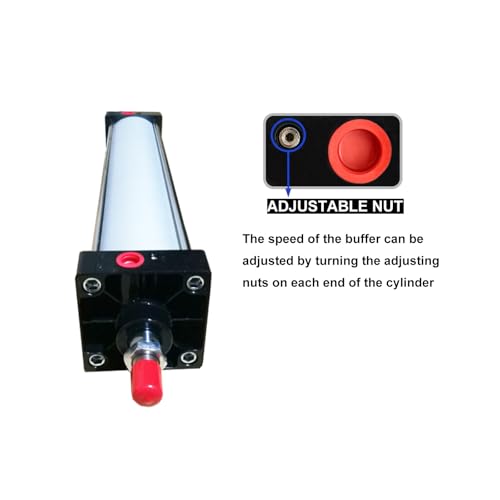 Air Cylinder Pneumatic Cylinder Aluminum Alloy Double Acting Single Rod Bore 4 inch Magnetic Stroke 18 inch