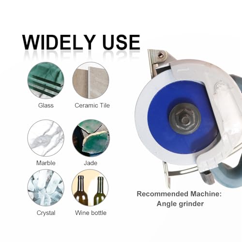 SHDIATOOL Diamond Glass Cutting Disc 5-Inch Saw Blade, Ultra-Thin Cut Off Wheel for Tile Ceramic Porcelain Marble 125mm (5 of Pack) - size: 5inch/125mm