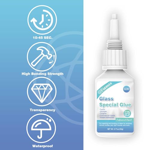 20g Glass Glue, Instant Strong Glue for Acrylic, Other Materials - size: 20g Glass Glue
