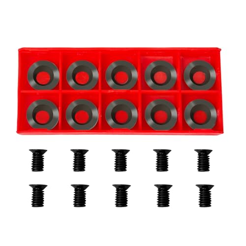 10Pcs 15mm Round Carbide Inserts, Indexable Replacement Cutters Inserts - size: 15mm
