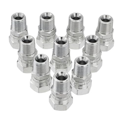 10PCS Hydraulic Adapter Fitting: 3/8" NPSM Female x 3/8" NPTF Male - size: 3/8" NPSM Female x 3/8" NPTF Male