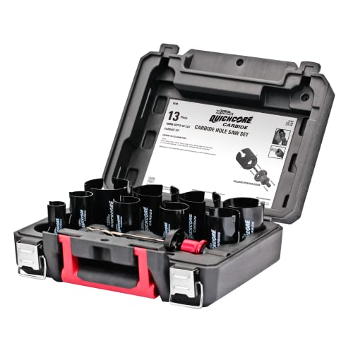 Disston Blu MOL Xtreme QuickCore TCT Hole Saw 13 pc Set (E0100198) - style: 13 Piece Set