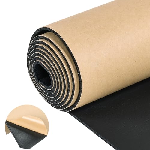 Sponge Neoprene Foam Sheet with Adhesive, 1/8" T x 12" W x 48" L - size: 1/8" T x 12" W x 48" L