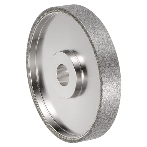 HARFINGTON Diamond Lapidary Wheel 6 Inch x 1 Inch Arbor Hole 120 Grit Grinding Wheels for Stone, Marble, Glass, Ceramics, Crystal, Carbide, Steel - size: 120 Grits
