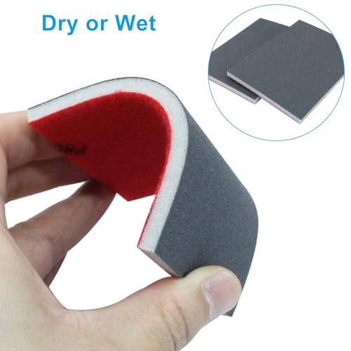 800 Grit Sanding Sponge, 4" x 3", 20Pcs - style: 800 Grit